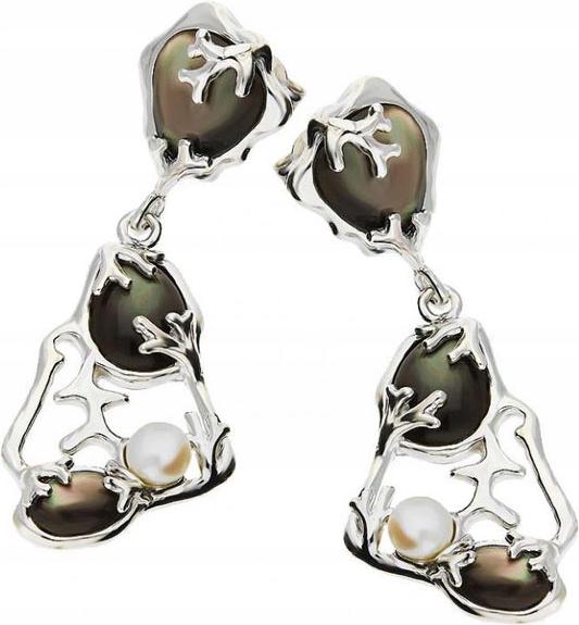 Stříbrné náušnice 925 Perlová Masa 9,40 g jako dárek pro ženu