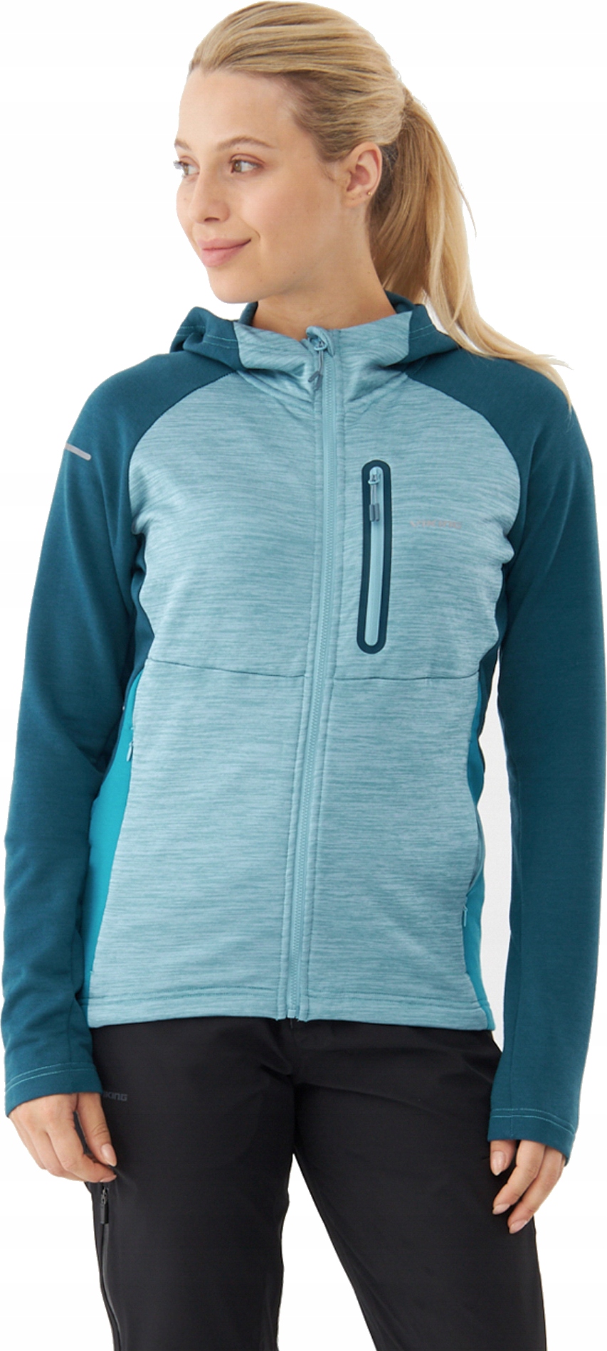 Dámská Mikina Tenká Viking Delmore Hoodie Lady rozepínací s kapucí vel. S