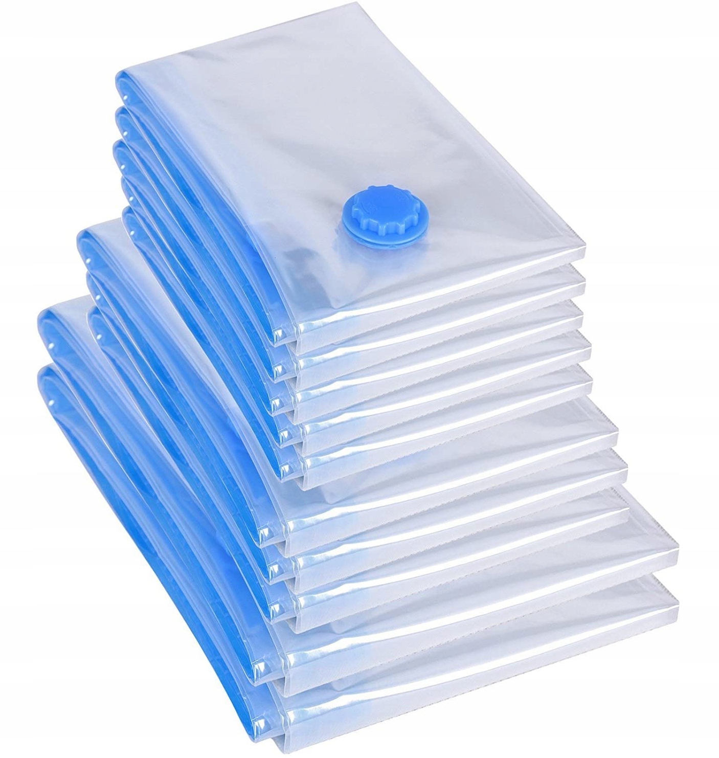 Levně Sada 12 kusů vakuových sáčků 4 velikosti na oblečení povlečení tašky na věci