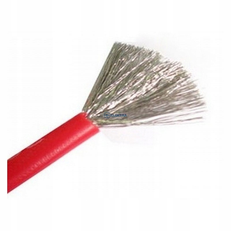 

przewód 0,52mm2 20AWG silikon czerwony 1metr