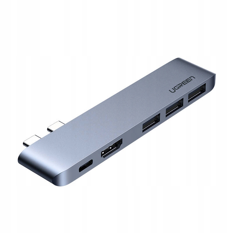 Adapter Hub Ugreen, 2xUSB_C do 3x Usb 3.0, Hdmi,