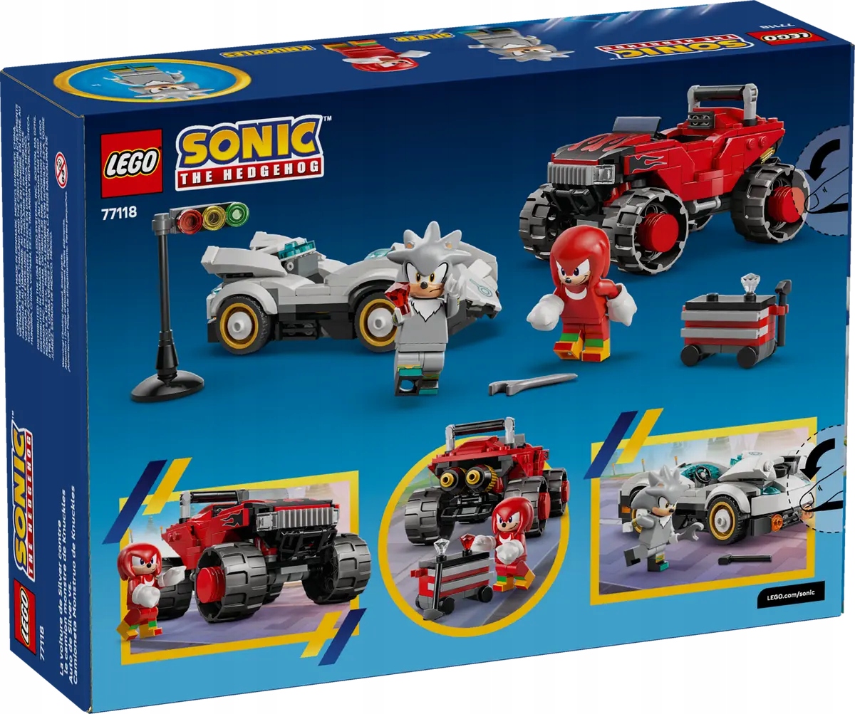 77118 Lego Sonic the Hedgehog Silver v autě versus Knuckles v mo