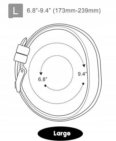 Opaska / Pasek Braders do Garmin Vivosmart 5 rozmiar L Rodzaj pasek