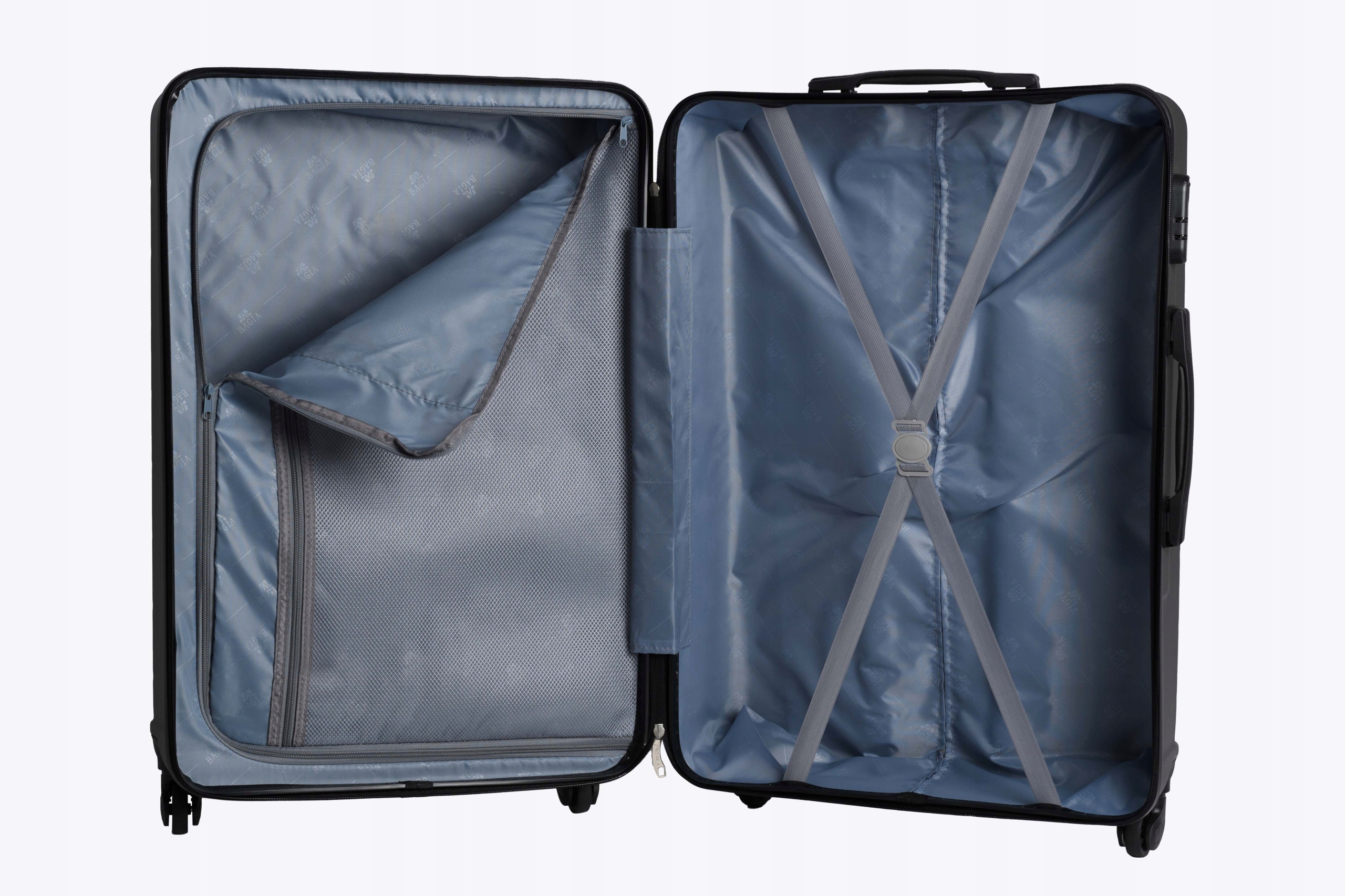 WALIZKA PODRÓŻNA ROZMIAR ŚREDNI M 60L BAGIA WALIZKI ABS BARCELONA Materiał dominujący ABS