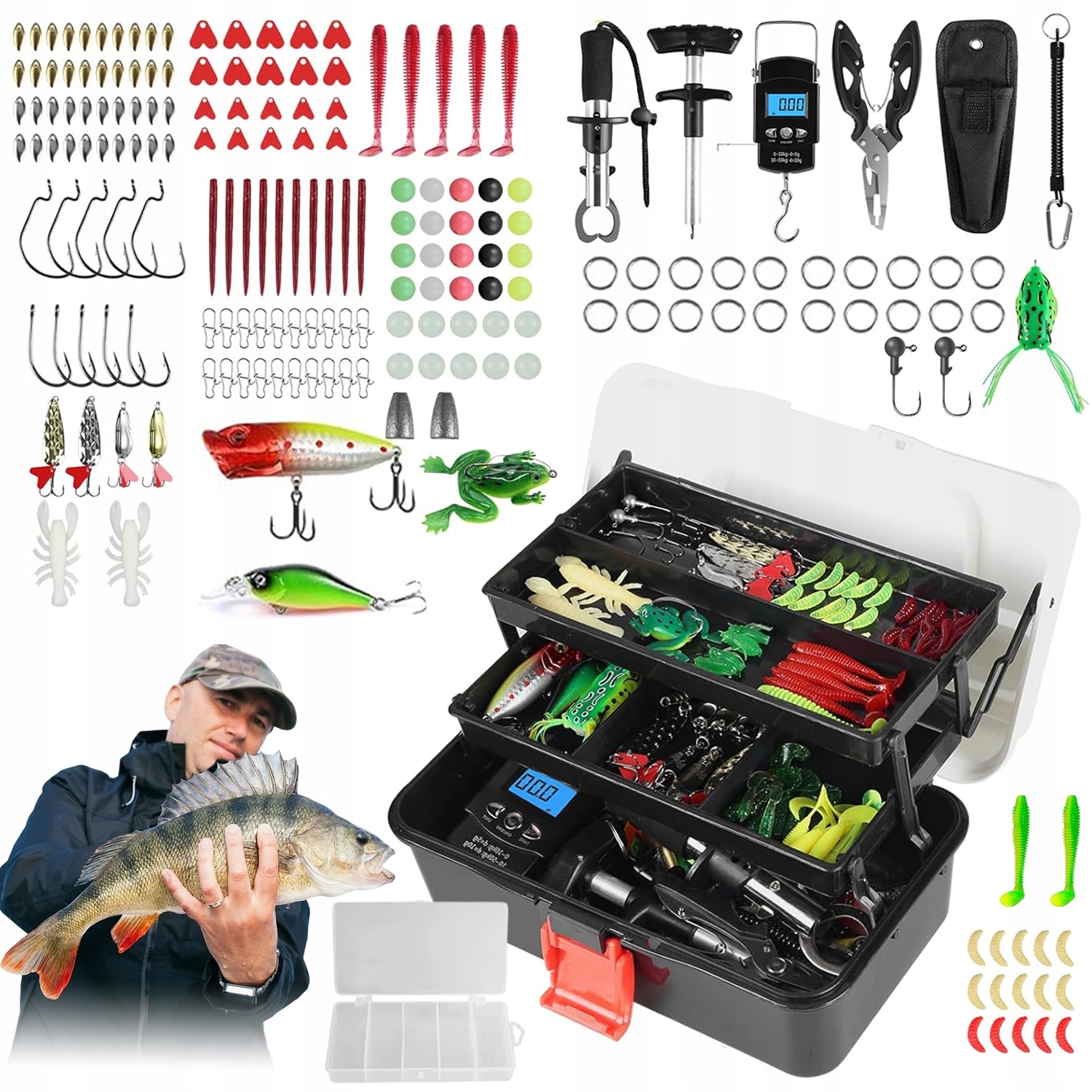 Rybářská Krabička Krabička Rybářský Organizér 213 Dílů Jako Dárek