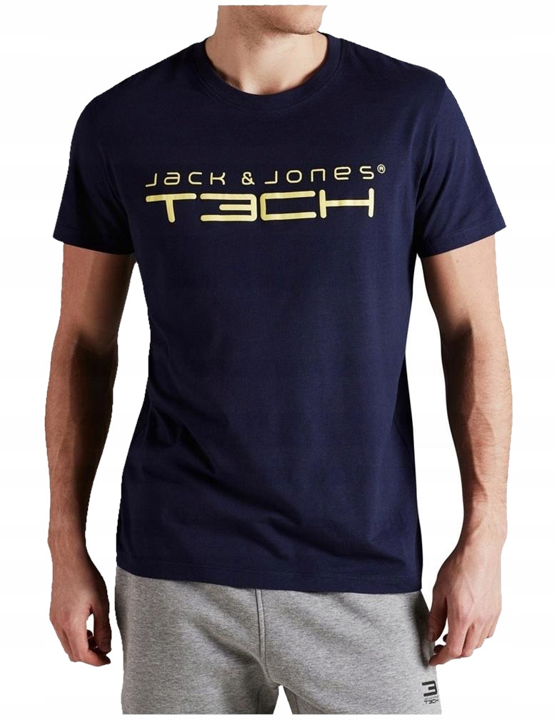 

Jack Jones Sport Tech t-shirt Navy logo S/m