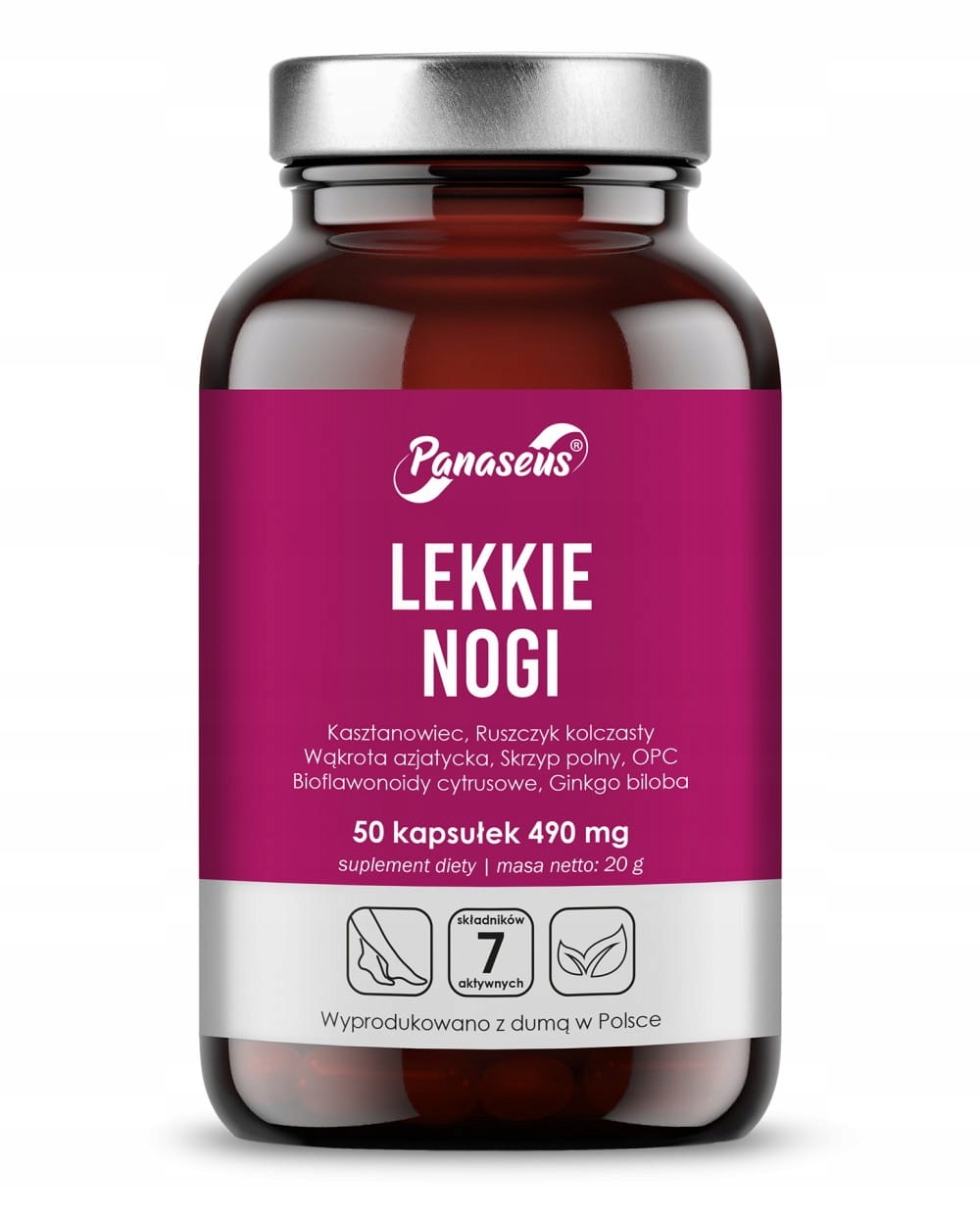

Lekkie Nogi 50 kaps Krążenie Żylne Łagodzi Obrzęki