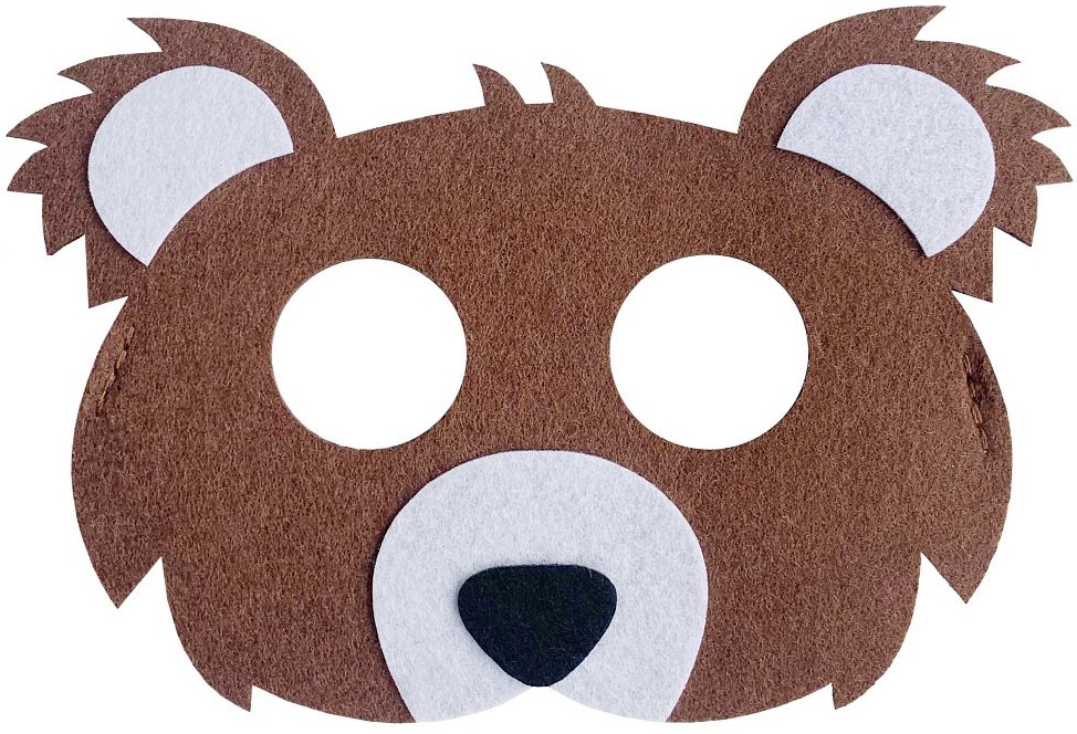 Maska Filcowa MIŚ Niedźwiadek Przebranie Strój Bal