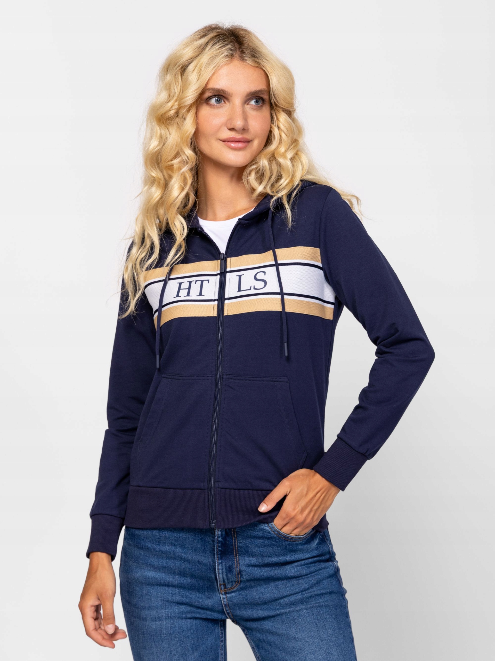 Heavy Tools Dámská Tepláková Rozepínací Mikina S Kapucí Salvia, Modrá S