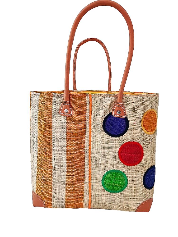 Taška košík madagaskar s žlutou barvou M