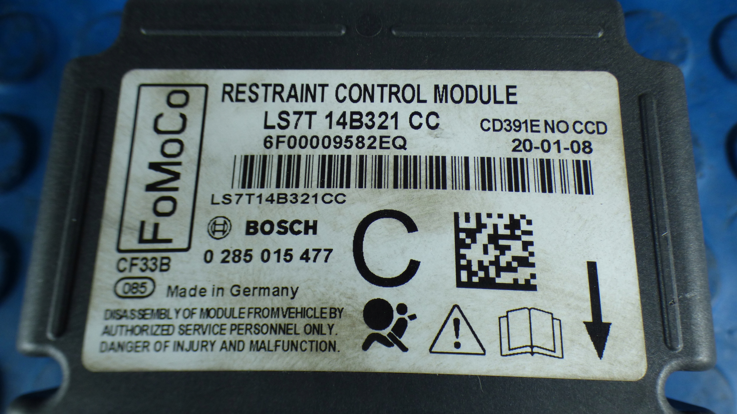 modulo sensor Centralina airbag LS7T-14B321-CC st.BDB FORD MONDEO V MK5