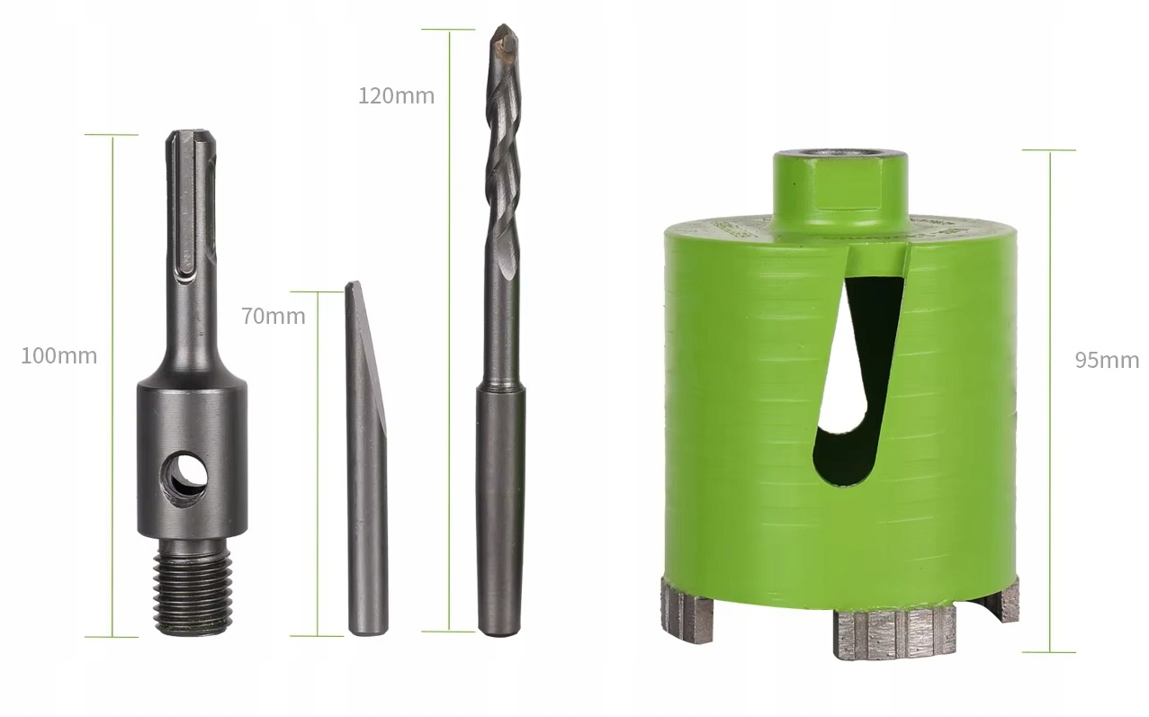 Otwornica Diamentowa Do Betonu Cegły Kamienia 82mm M16