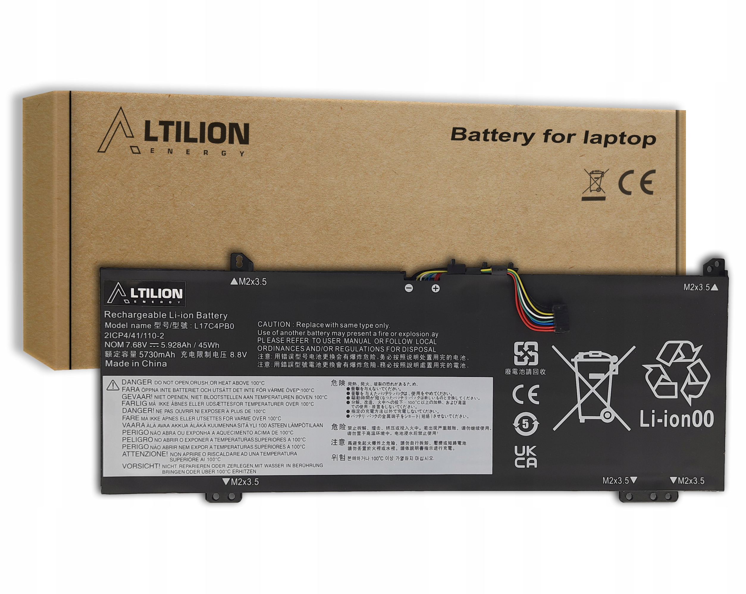 Baterie Altilion Energy L17C4PB0 je kompatibilní s modelem Lenovo