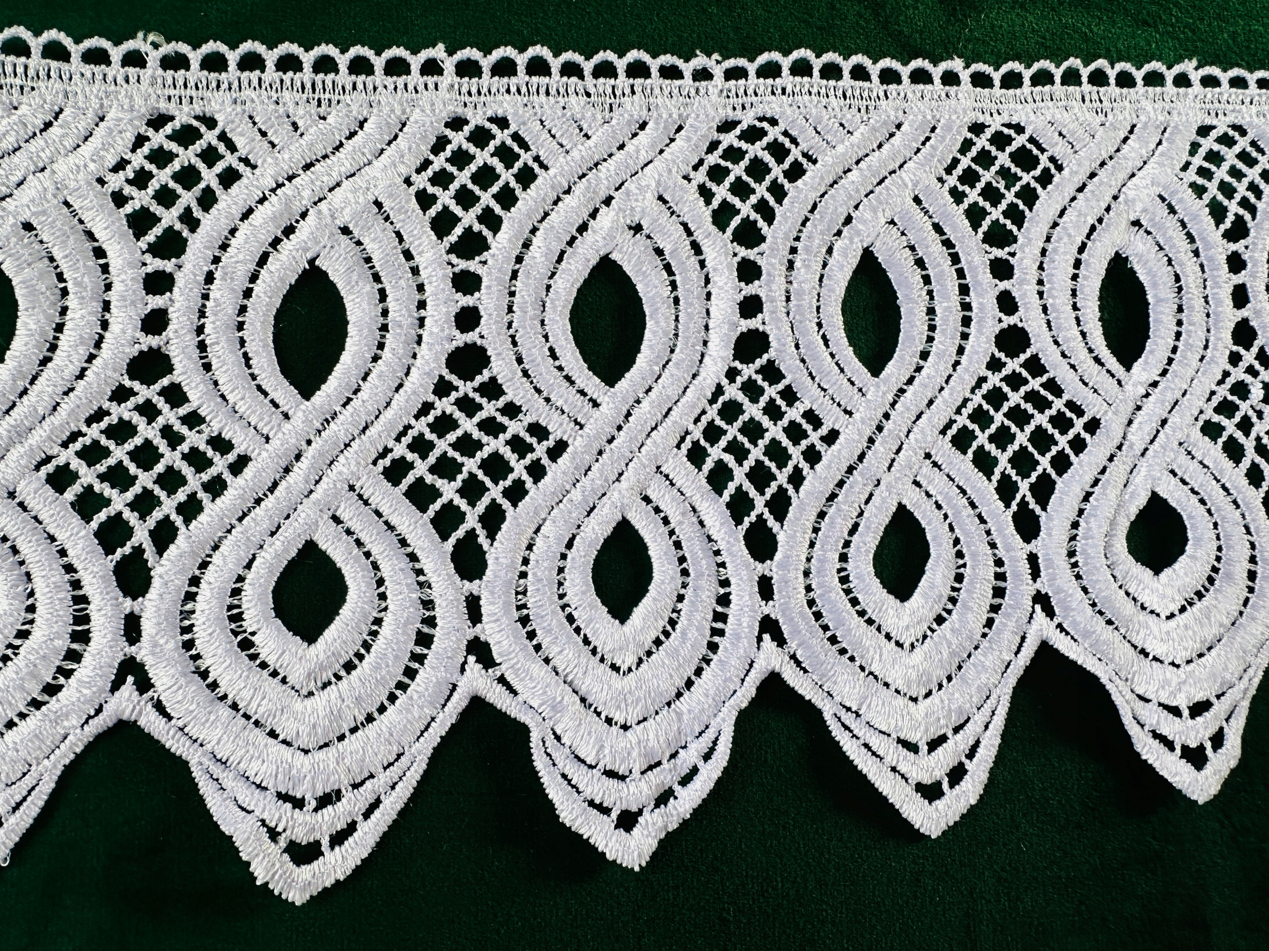 GIPIURA WZÓR ORNAMENT BIAŁA KRONKA FIRANA DEKORACJA DOMU FAJNY STYL NOWOŚĆ Marka bez marki