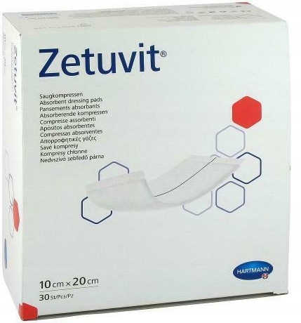 

Hartmann Zetuvit 10x20cm, 30szt. kompres niejałowy