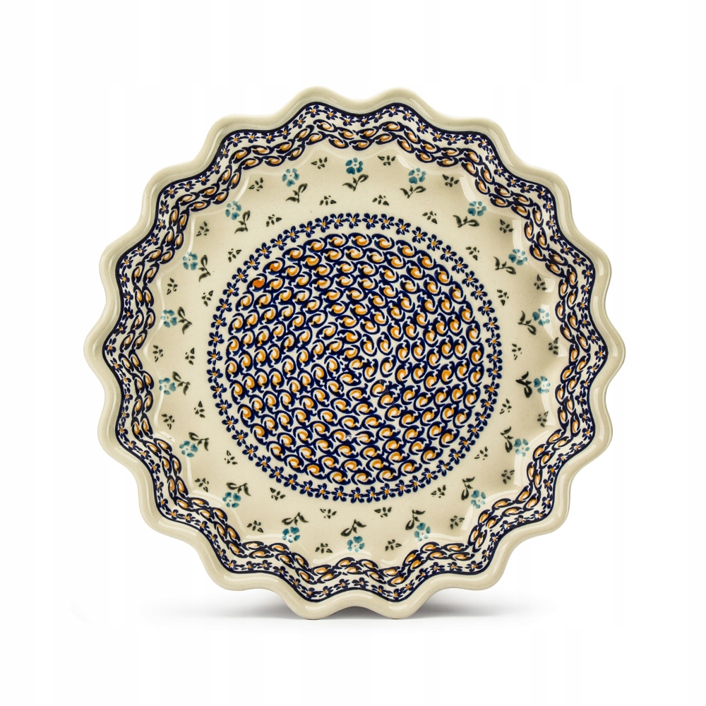 

Forma do pieczenia tarty Bolesławiec 32 cm dek 892