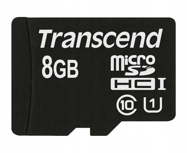 Transcend MicroSDHC 8GB Premium, Class 10 Uhs-i 300x, bez adaptéra…