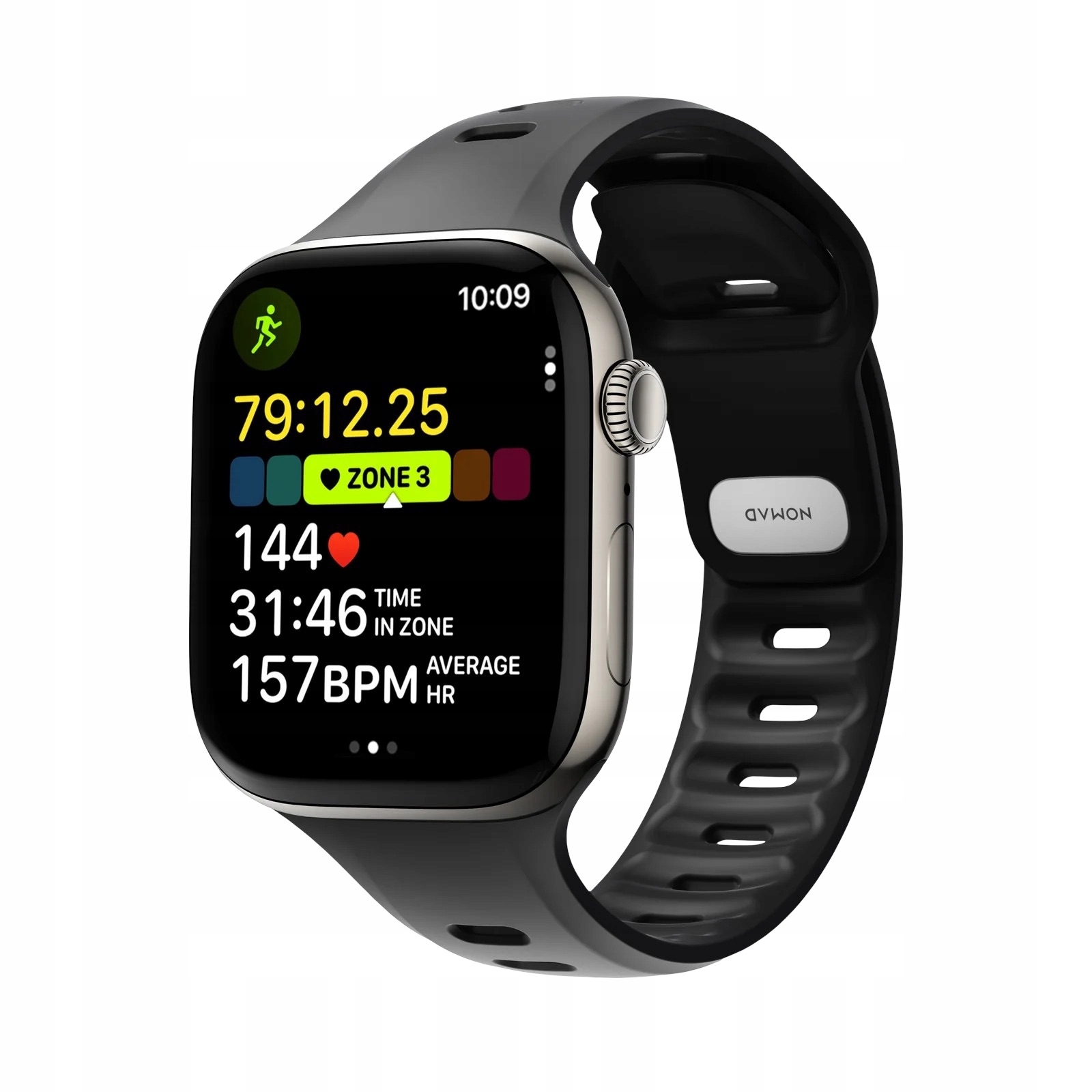 Pásek pro Apple Watch 45 mm/46 mm Sportovní Nomad Tempo Band, Odolný Fkm