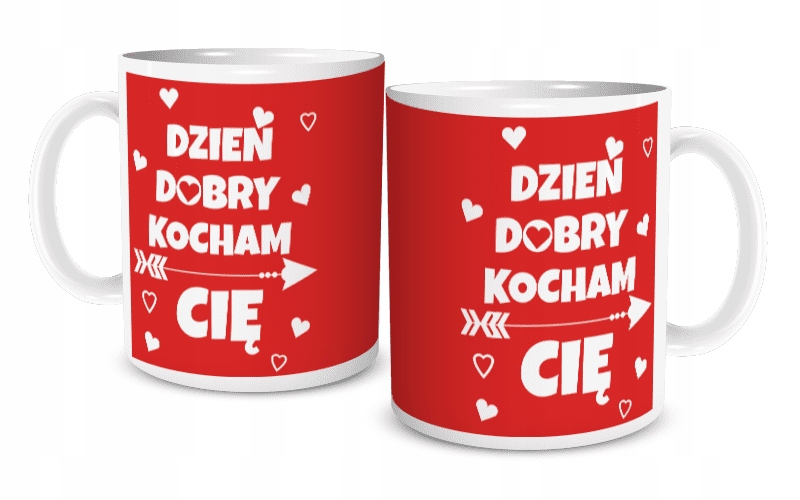 

Kubek Na Walentynki Dzień Dobry Kocham Cię