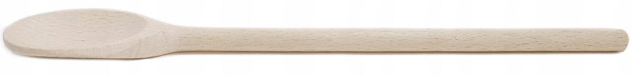 Łyżka Owalna Kuchenna Drewno Buk Mieszadło 40 cm. Materiał drewno