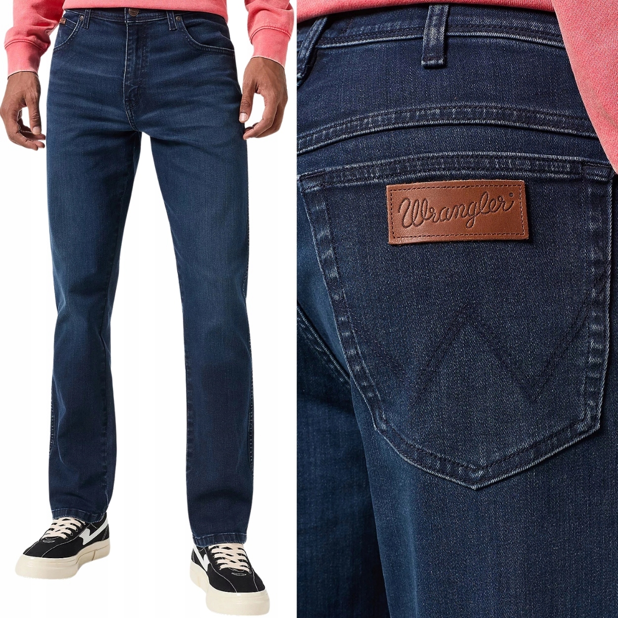 Wrangler Texas Slim Wild Horse Free To Stretch džínové kalhoty W48 L34
