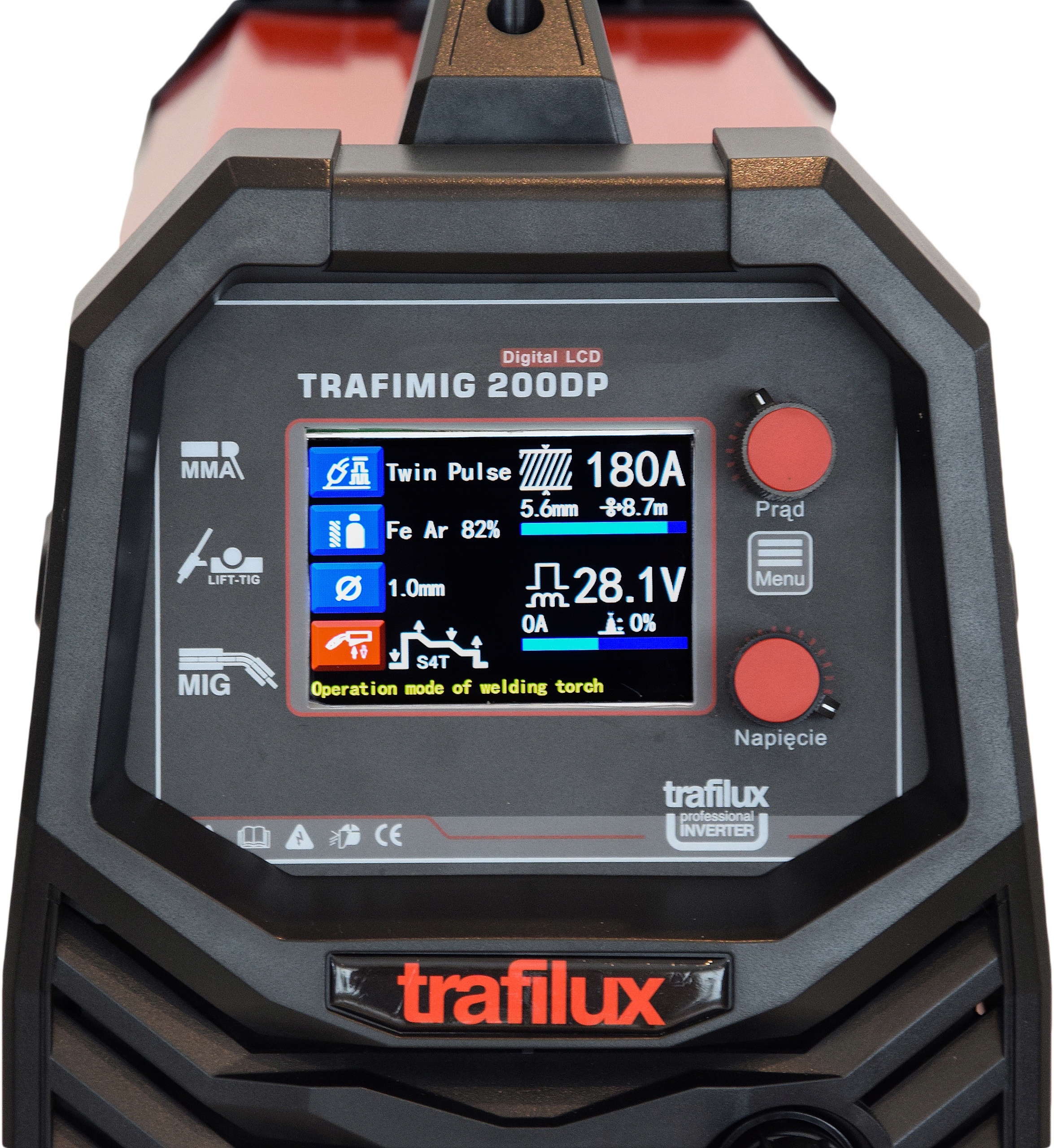 SPAWARKA 3w1 MIG 200A TIG PULS SYNERGIA ZESTAW XL Kod producenta TRAFILUX TRAFIMIG 200 DP NEW RSH#4