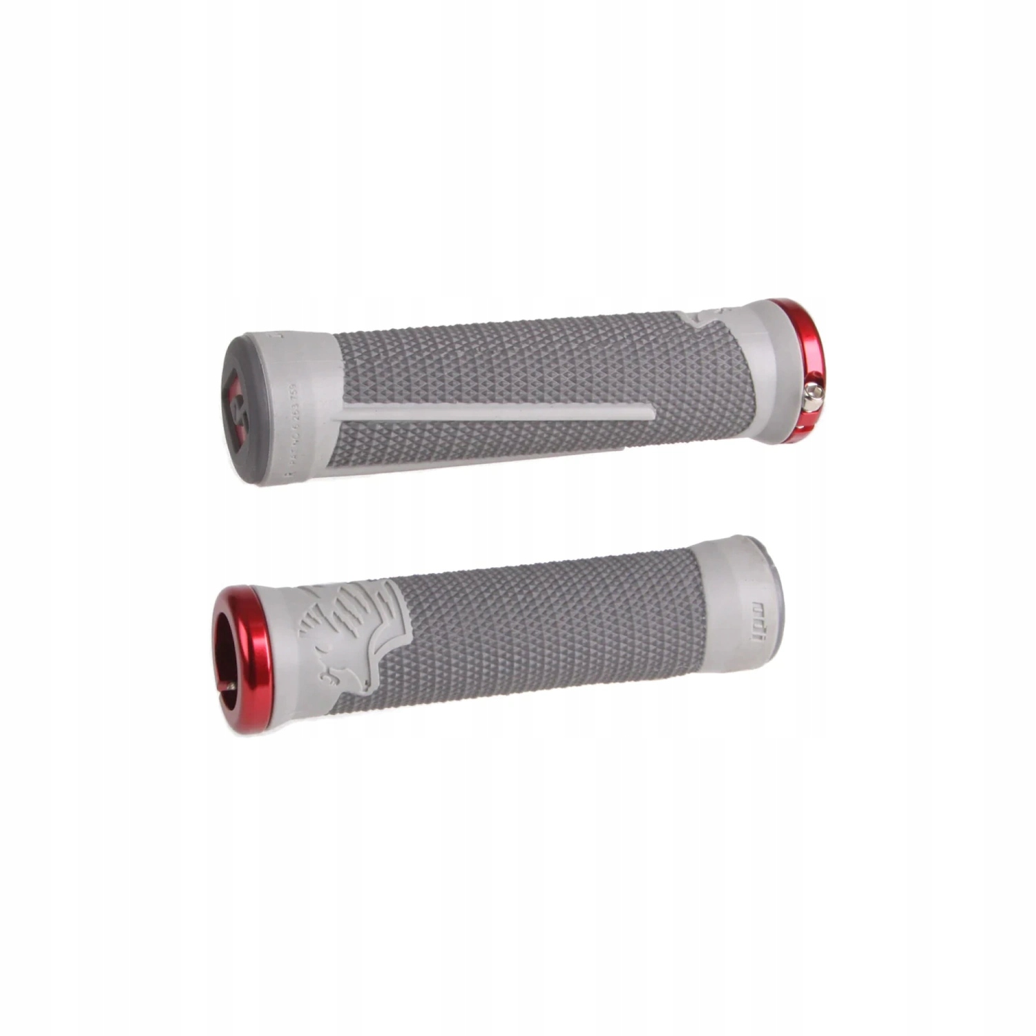 Gripy rowerowe Odi Mtb AG2 Signature lock-on 2.1 szare/grafitowo-czerwone 135mm