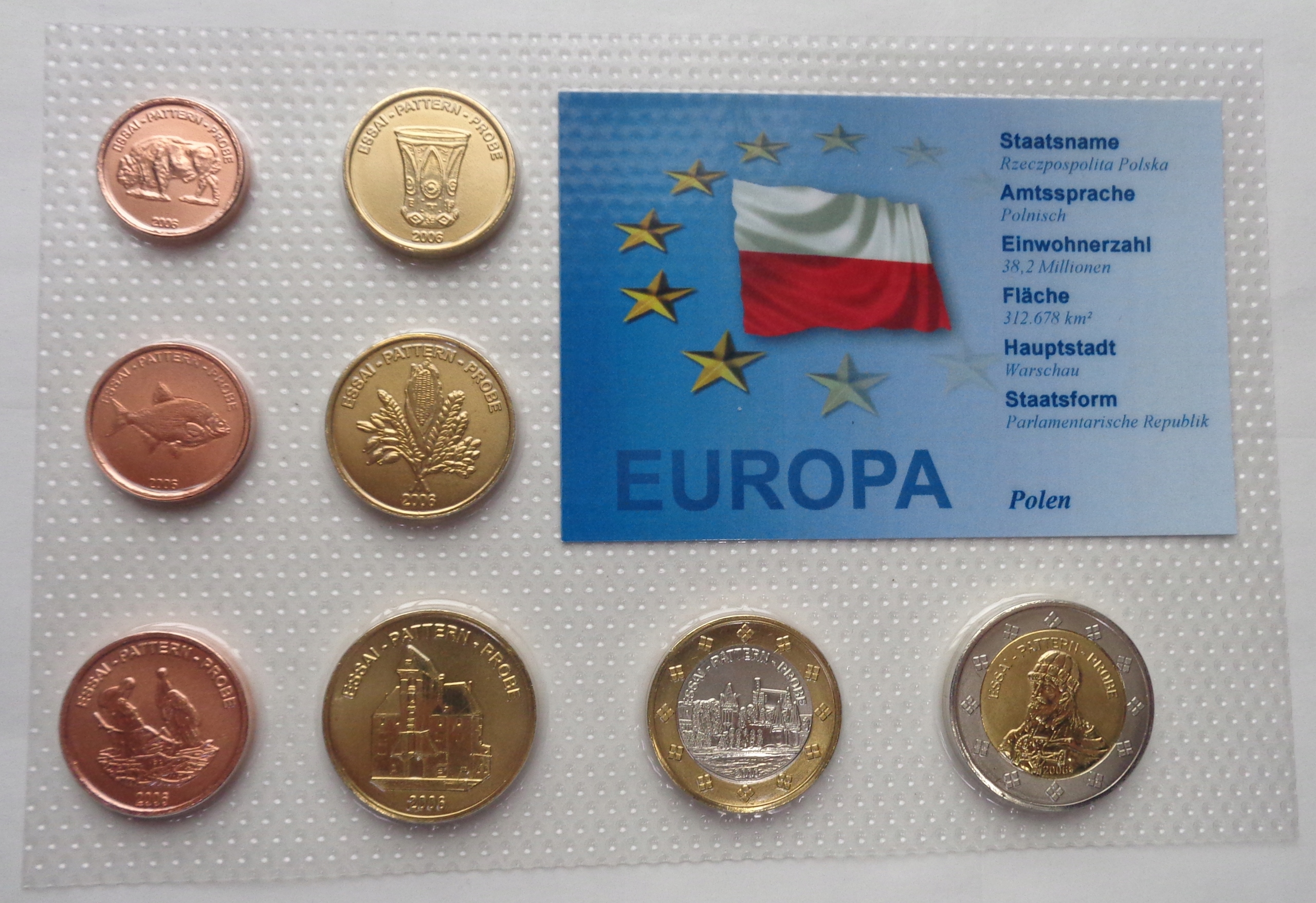 Polska 2006 - tzw. EURO PRÓBNE - PROBE PATTERN ESSAI