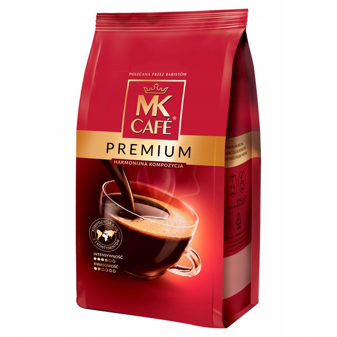 Levně Mk Café Premium Káva pražená káva 225 g