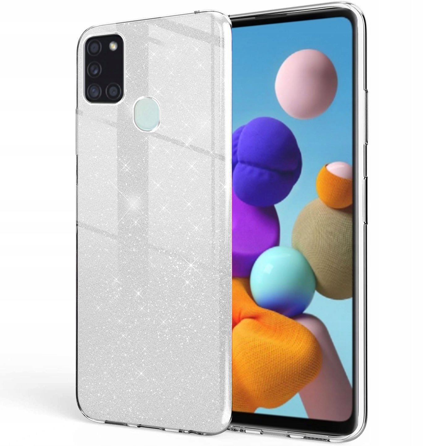 

Etui na Samsung Galaxy A21s Brokat Case Szkło