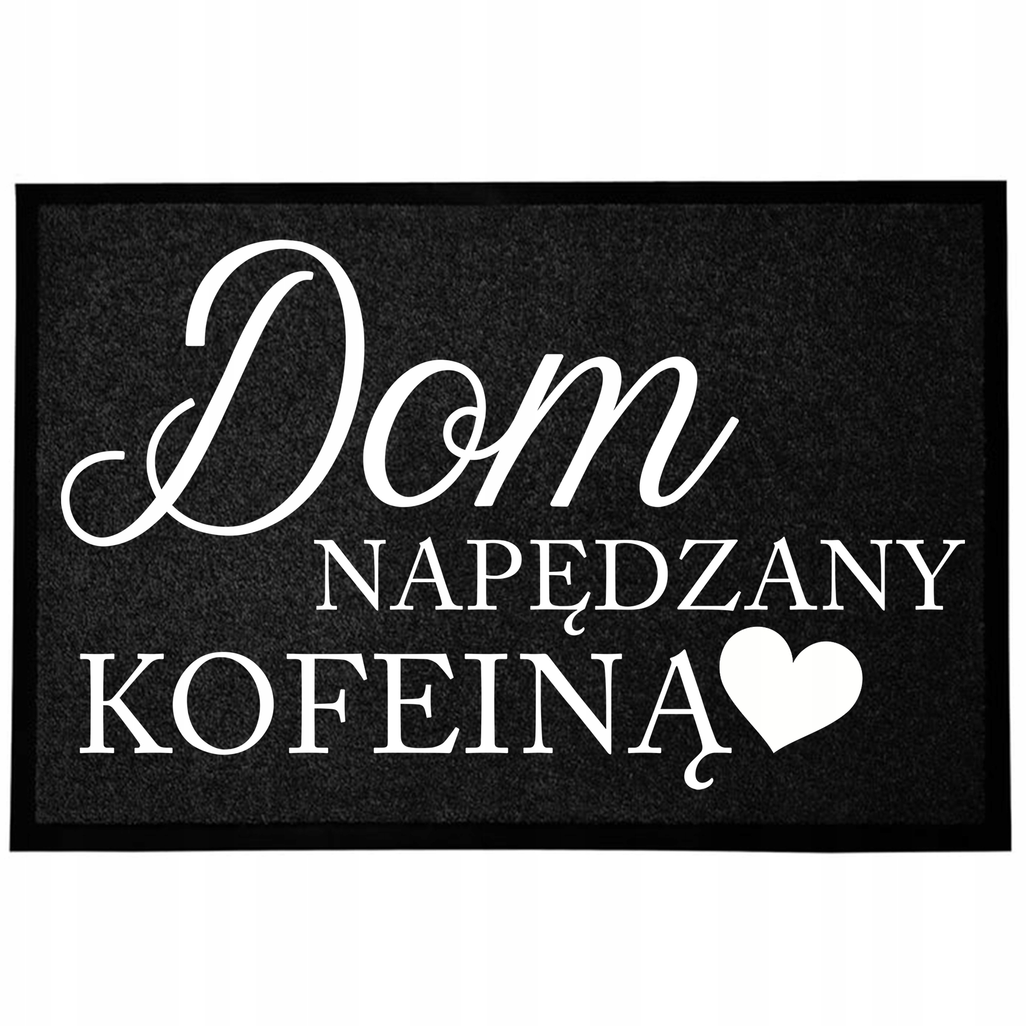 Wycieraczka Wejściowa Podłogowa Czarna Zabawny Nadruk Z Humorem Dom Kofeina