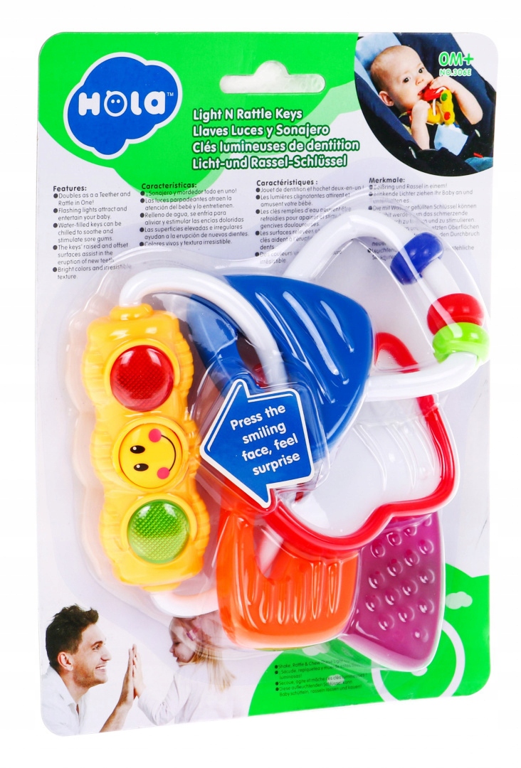 GRYZAK GRZECHOTKA 3 KOLOROWE KLUCZYKI ŚWIECI LEKKA Kod producenta 306E