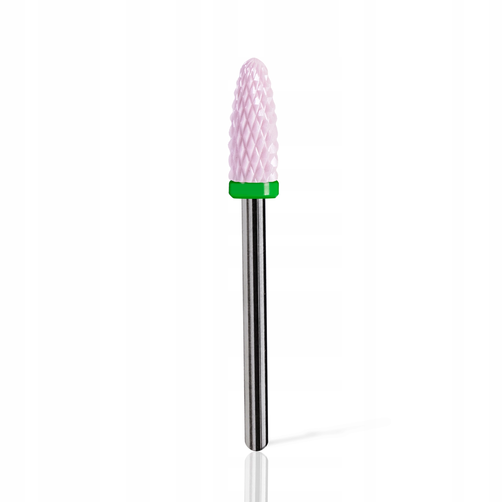 Frez Ceramiczny X47 do Hybrydy Żelu Stożek Średni Zielony-Różowy Marka Profico