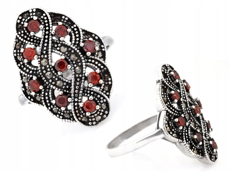 dámský prstýnek 925 pro maminku, dárek , markazit a zirkony velikost 20