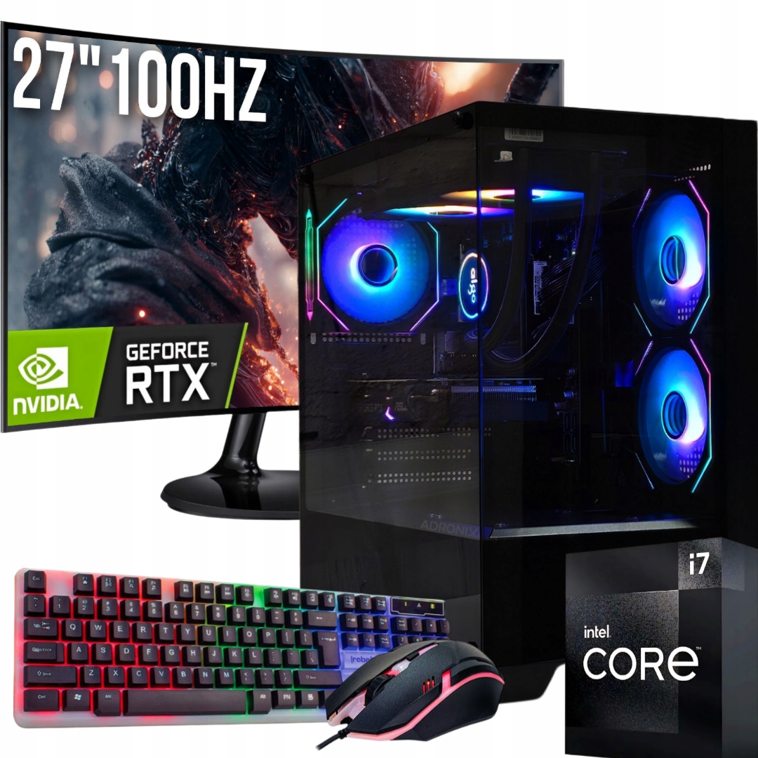 Herní Set Adronix Pulse 27"100Hz |I7|RTX 5060|32GB|1TB SSD|WIN11PRO