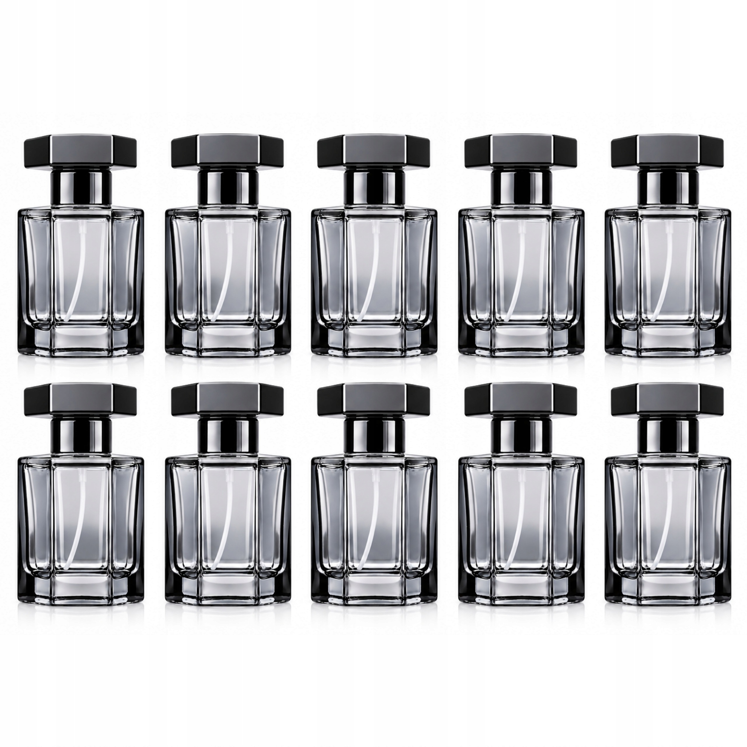 Butelka Szklana Do Perfum Flakon Atomizer Zakręcany Joris Black 10x30ml