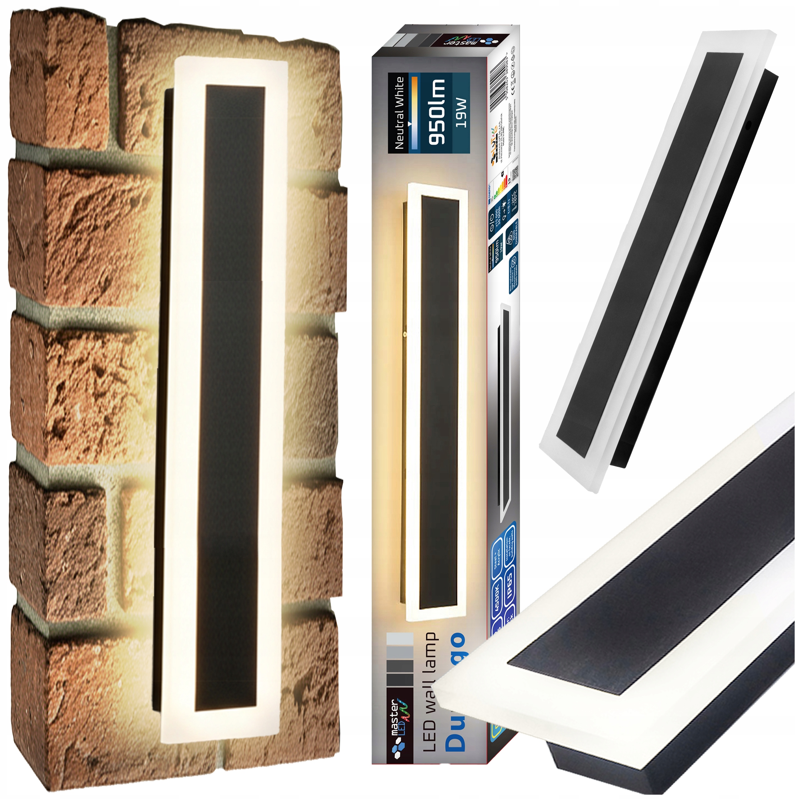 Led lampa Zahradní nástěnné svítidlo Led 19W Durango 60 cm IP65