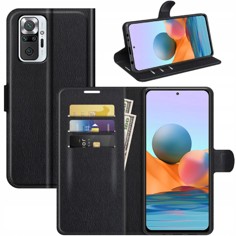 

Etui Portfel Litchi Pokrowiec Do Redmi Note 10 5G