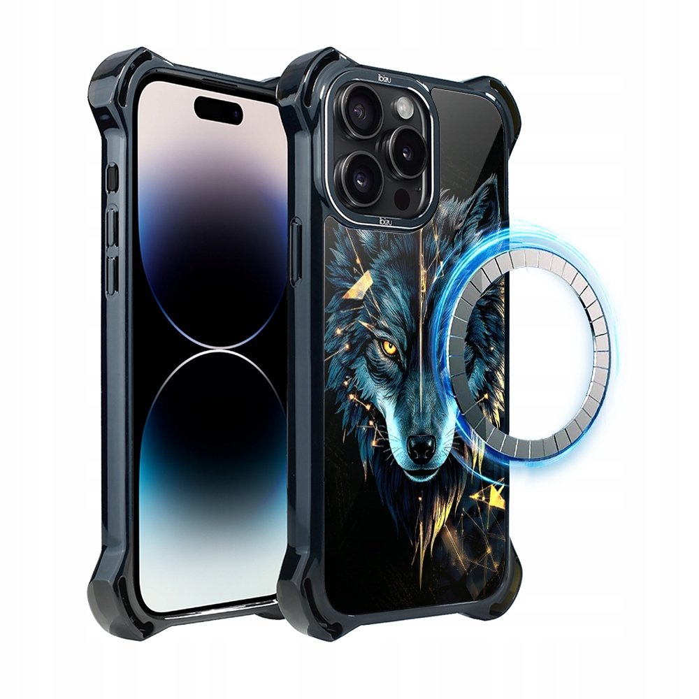 Pouzdro pro iPhone 14 Pro Ibizu DropGuard Ultra s MagSafe, Vlk síly