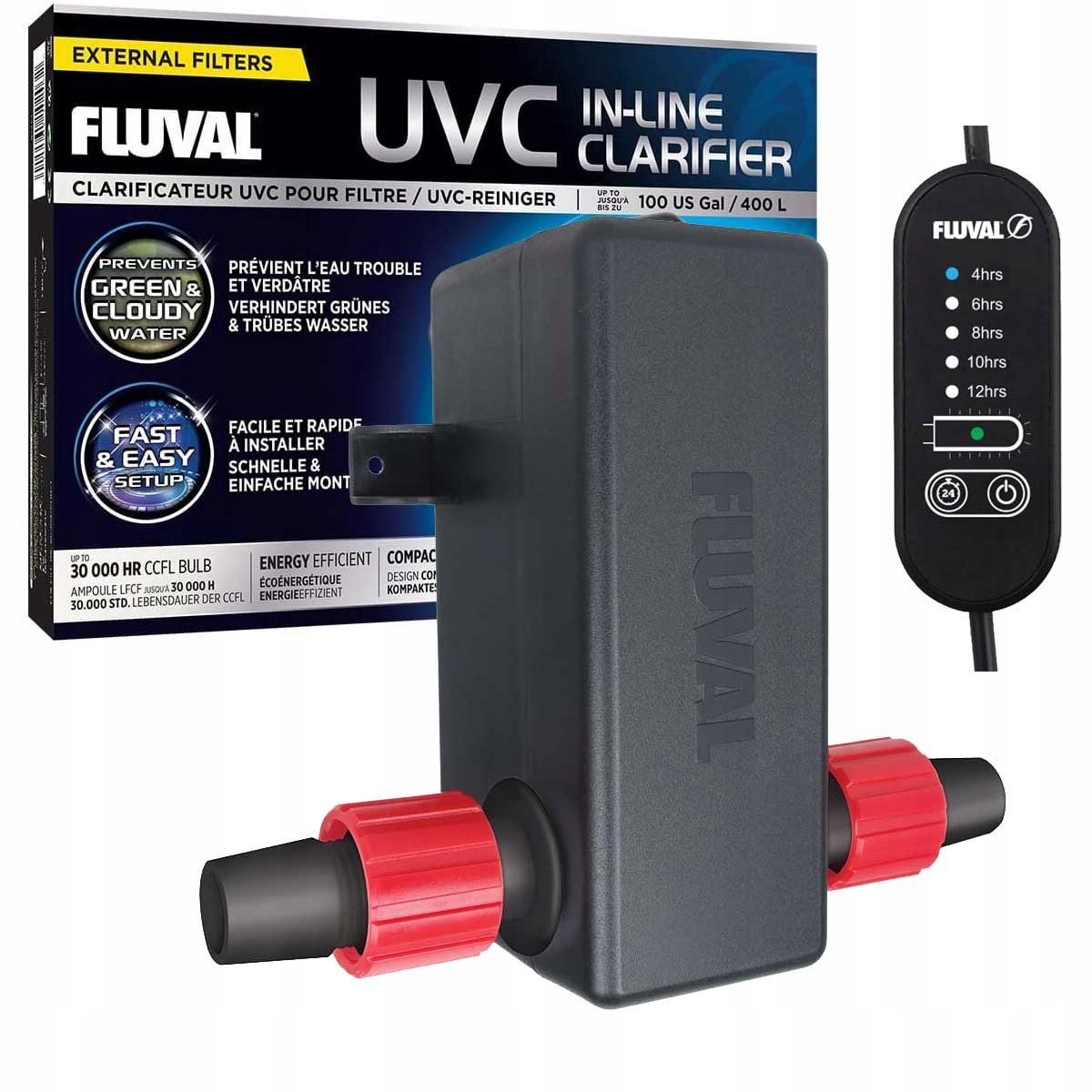 

Fluval In-Line Clarifier lampa Uv-c akwarium 400l