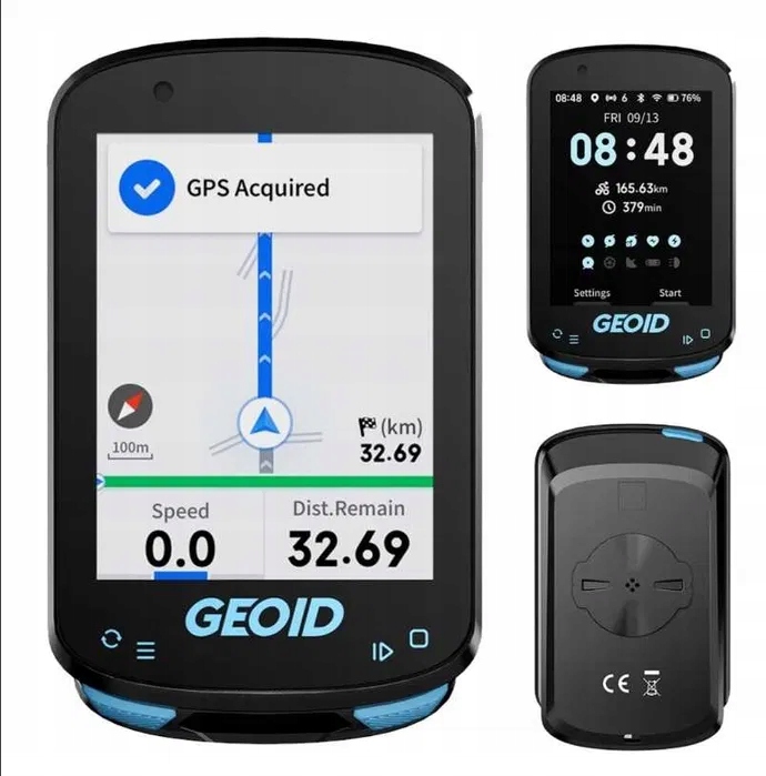 Geoid CC600 Licznik Rowerowy Koputer Gps z Kolorową Nawigacją WiFi Aplikac.