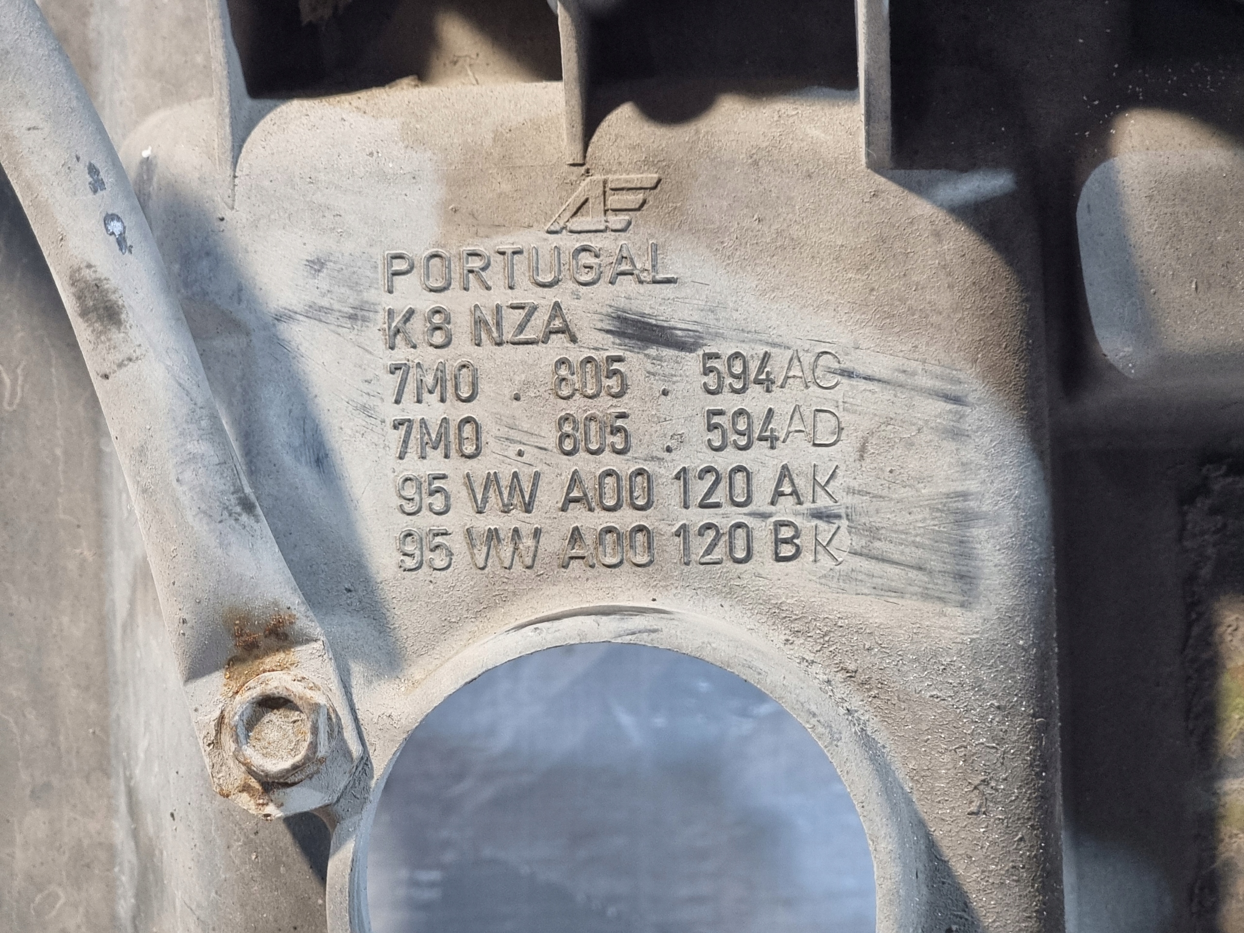 support panel for radiators OE 7M0805594AC 7M0805594AD VW SHARAN and 2.0B 84kW 97r