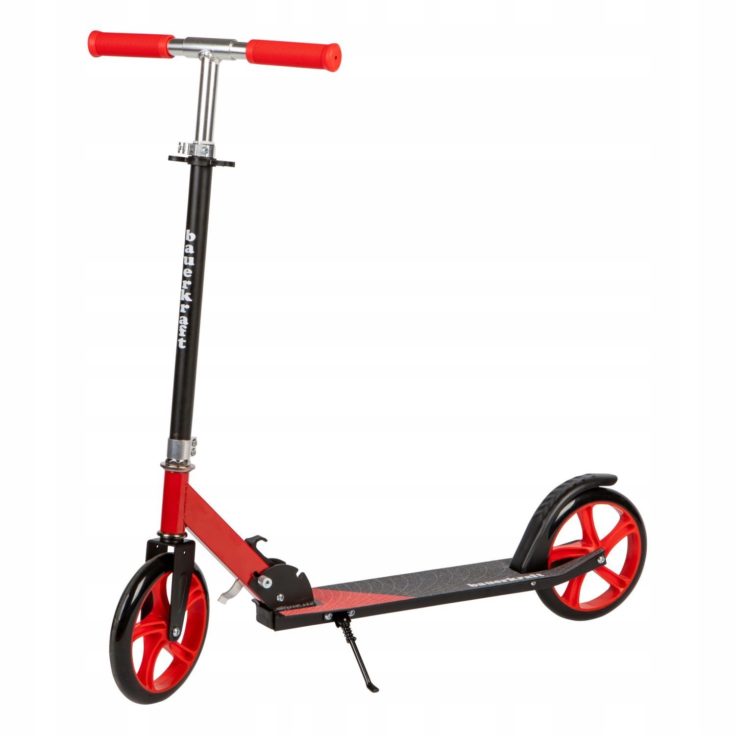 Duża składana hulajnoga 85,5 95,5 cm Bauerkraft czerwona