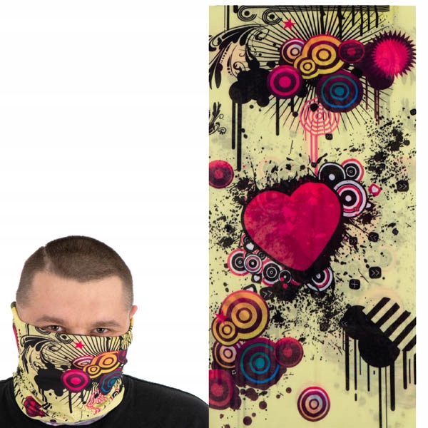 KOMINIARKA BANDANA NA MOTOR JAK MASKA POP ART WZÓR