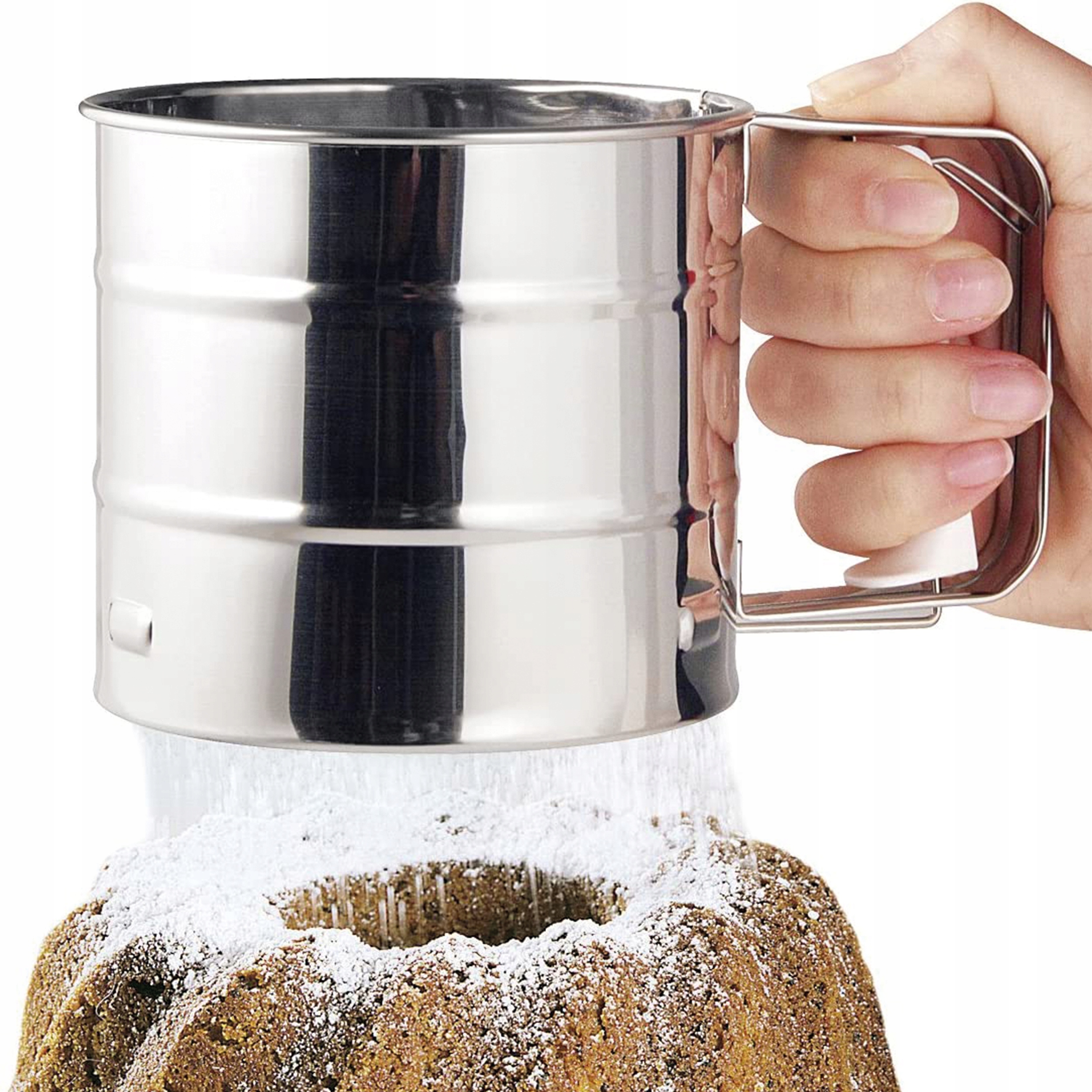 PRZESIEWACZ DO MĄKI SITKO CEDZAK KUBEK DO CIASTA EAN (GTIN) 5904541004273