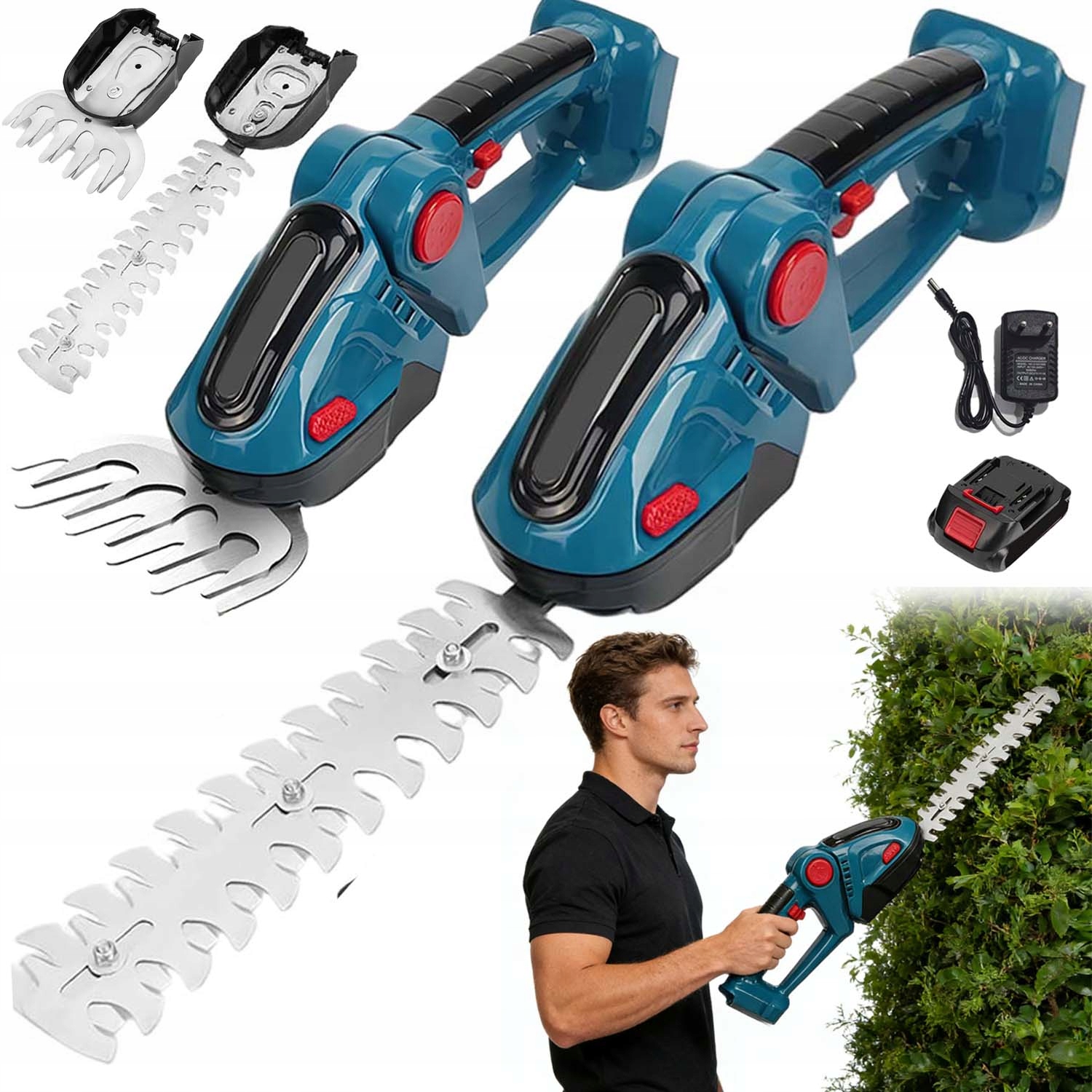 Nożyce Do Trawy Żywopłotu Akumulatorowe Sekator Do Krzewów