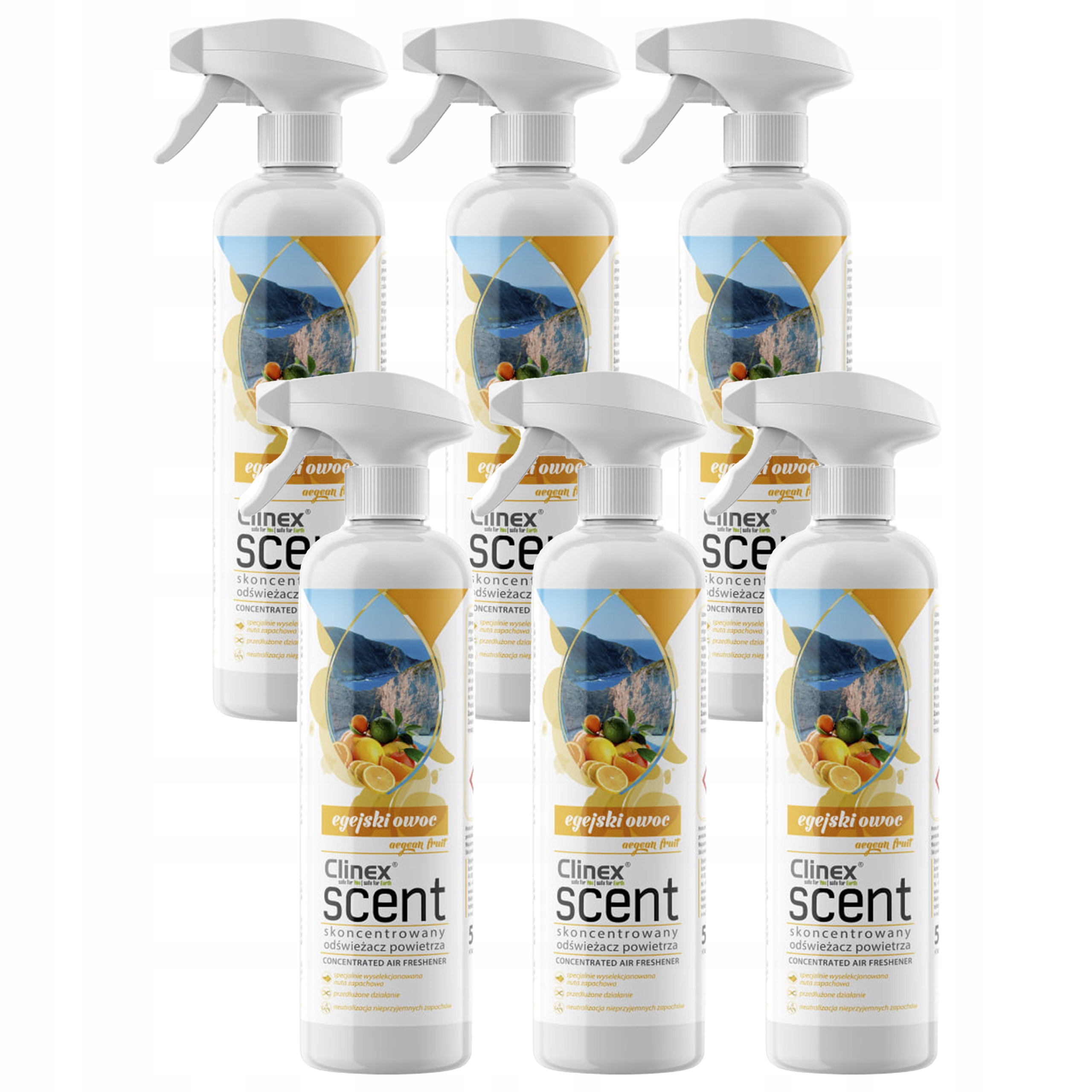 6 x Clinex Egejské ovoce Osvěžovač 500 ml