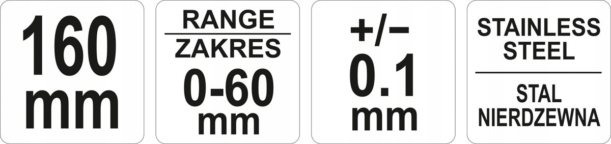 SUWMIARKA DO POMIARU TARCZ HAMULCOWYCH 0-60MM Yato Rodzaj analogowa