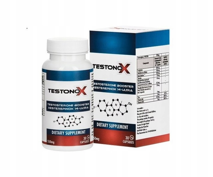 Testosteron libido síla svalů svalová hmota Testonox 30 kapslí