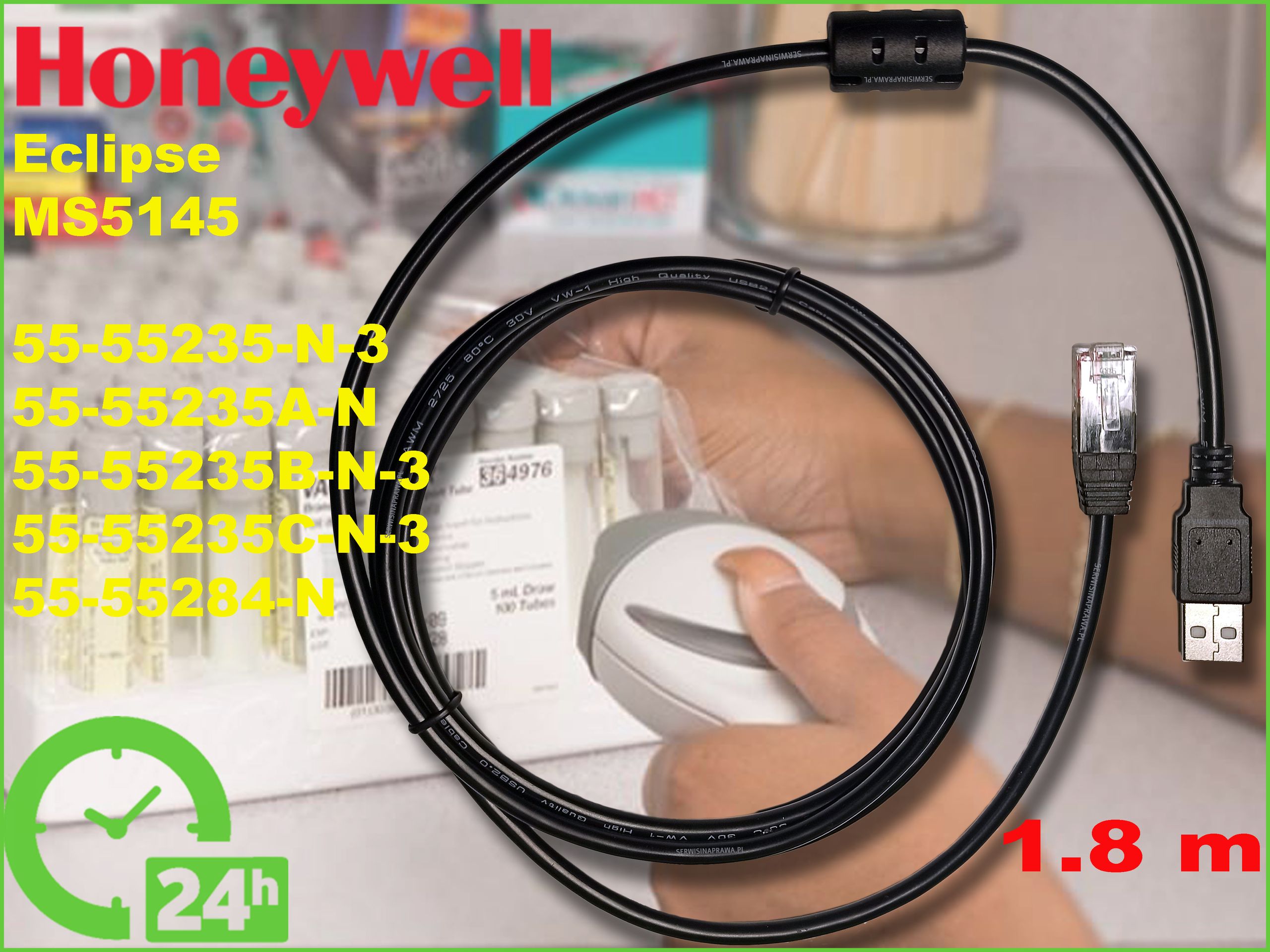 Kabel USB do Honeywell Eclipse MS5145 Producent Honeywell